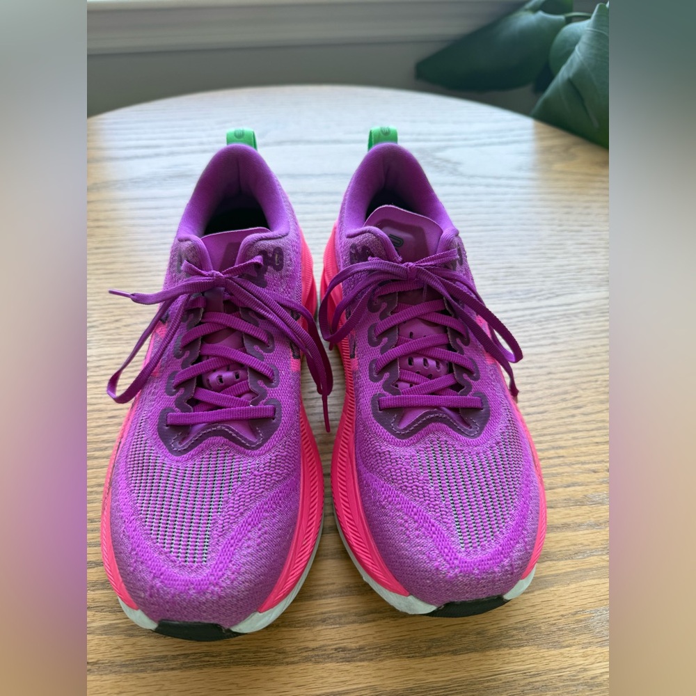 Asics Purple and Hot Pink Women's Athletic Running Shoes